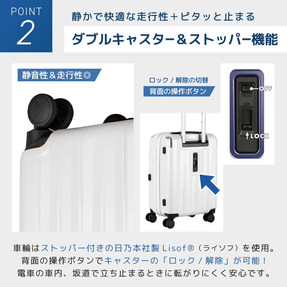 【トラべリスト】TRAVELIST レスト トップオープン付きスーツケース S